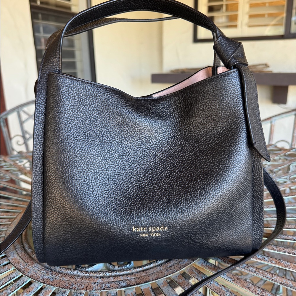 Kate Spade Knotted Pebbles Leather Medium Crossbody Bag